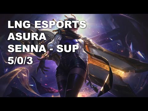 LNG Esports Asura Sup Senna vs Thresh - KR Grandmaster Patch 10.9