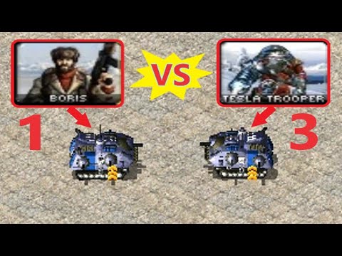 Boris BF vs Tesla BF - Same Cost - Red Alert 2
