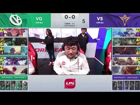 VG vs V5 Highlights Game 1 LPL Spring 2019 W5D3 Vici Gaming vs Victory Five