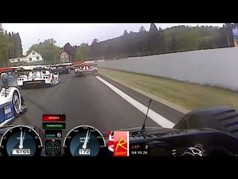 Heavy crash at spa 06/05/11 on board with David Jacobs Radical SR8