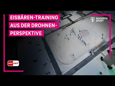 DEL Winter Game 2026: Drohne beim Berlin-Training | PENNY DEL | MAGENTA SPORT
