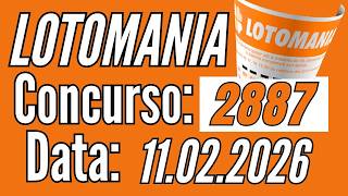 Resultado Lotomania 2887 de hoje 11/02, Resultado Lotomania 2887 de hoje / Fernando Arruda Loterias