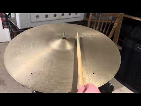 ๐๐ 50โs Zildjian 20โ crash-ride 1916 grams 1950s - Traditional vintage image 9