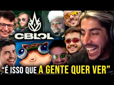REAGINDO AO BRONZIOCRE: ATÉ PERDENDO O PAI GRITA - CBLOL DA ZUEIRA | React