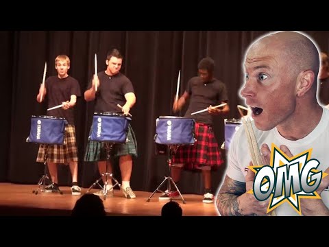 Drummer Reacts To| Amazing Talent Show - Hot Scots Drum Line Performance FIRST TIME HEARING Reaction