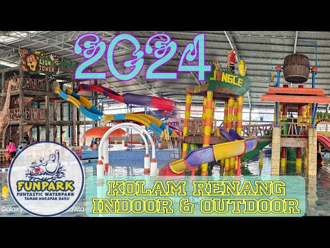 Kolam Renang Indoor FUN PARK THB Taman Harapan Baru BEKASI REVIEW TERBARU full Perosotan Bermain