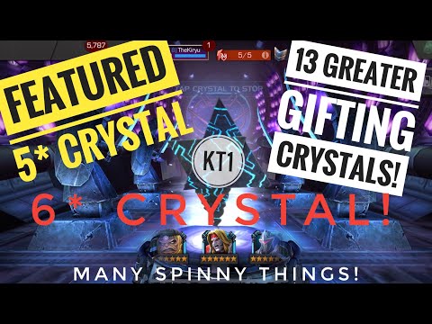 6 Star Crystal Opening + 13 Greater Gifting Crystals + Featured 5 Star Crystal! Oh Boy!