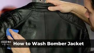 HOW TO WASH BOMBER JACKET