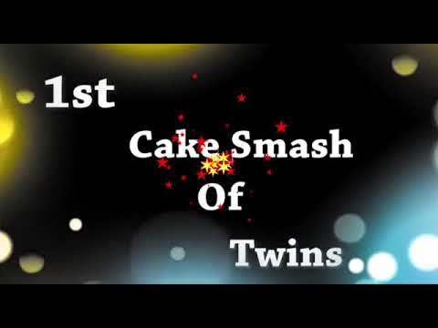 First Twins Birthday Cake smash ❤️