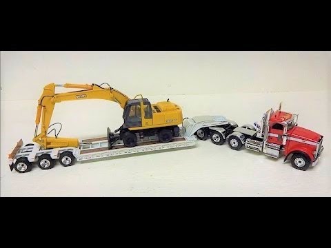 1:50 First Gear Peterbilt 367 Tractor and Talbert Lowboy Trailer