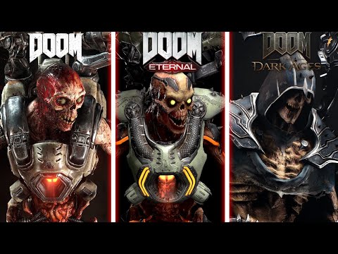 Doom: The Dark Ages vs Doom Eternal vs Doom 2016 - Monsters  Comparison - 4k 60FPS