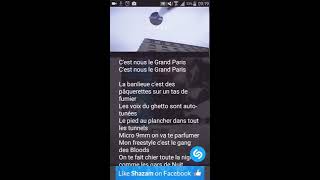 Paroles lyrique Medine- GRAND PARIS feat lartiste nino yousoupha sofiane....etc