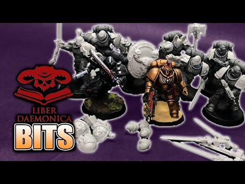 Primaris Space Marines 40k Weapons & Shoulder Pad Bits Unboxing: Liber Daemonica