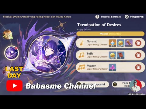 [EVENT] Festival Drum Arataki "Termination of Desires + Epilogue" - Genshin Impact 2.7 Day 6