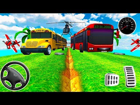 Impossible Sky bus Driving Stunts Simulator 2019 - Best Android GamePlay By Silent102