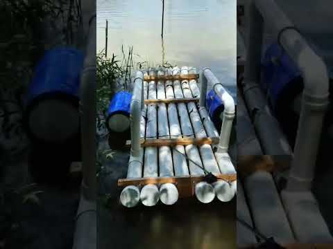 Homemade boat from pvc pipes