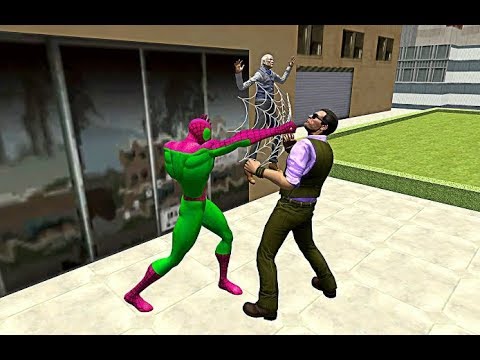 Spider Hero Vs Gangsters Battle | Spider Web Hero Crime Fight - Android GamePlay