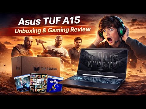 Asus TUF A15 Gaming Laptop Unboxing & Review 2025 | Performance, Battery, Heating & Gaming Test 2025