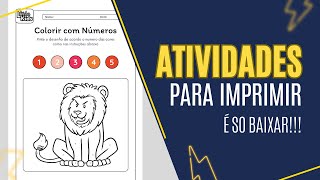 Atividades Para Educação Infantil 4 Anos Para Imprimir Pdf