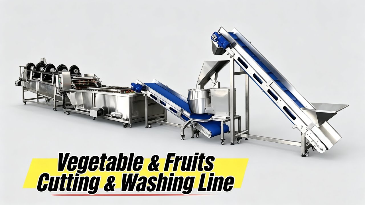 Complete Fruit & Vegetable Processing Line | Washing, Cutting, Drying & Dehydrating