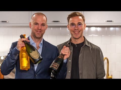 Testar tre av världens bästa champagner