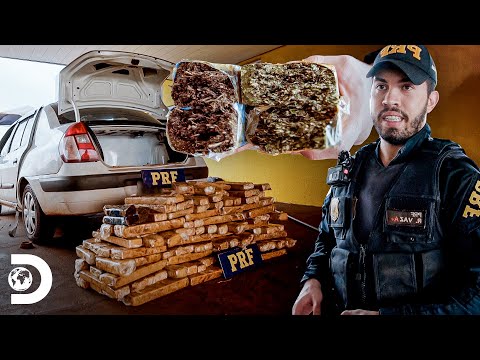 Apreensão de 100 kg de drogas em carro | Operação Fronteira: América do Sul | Discovery Brasil
