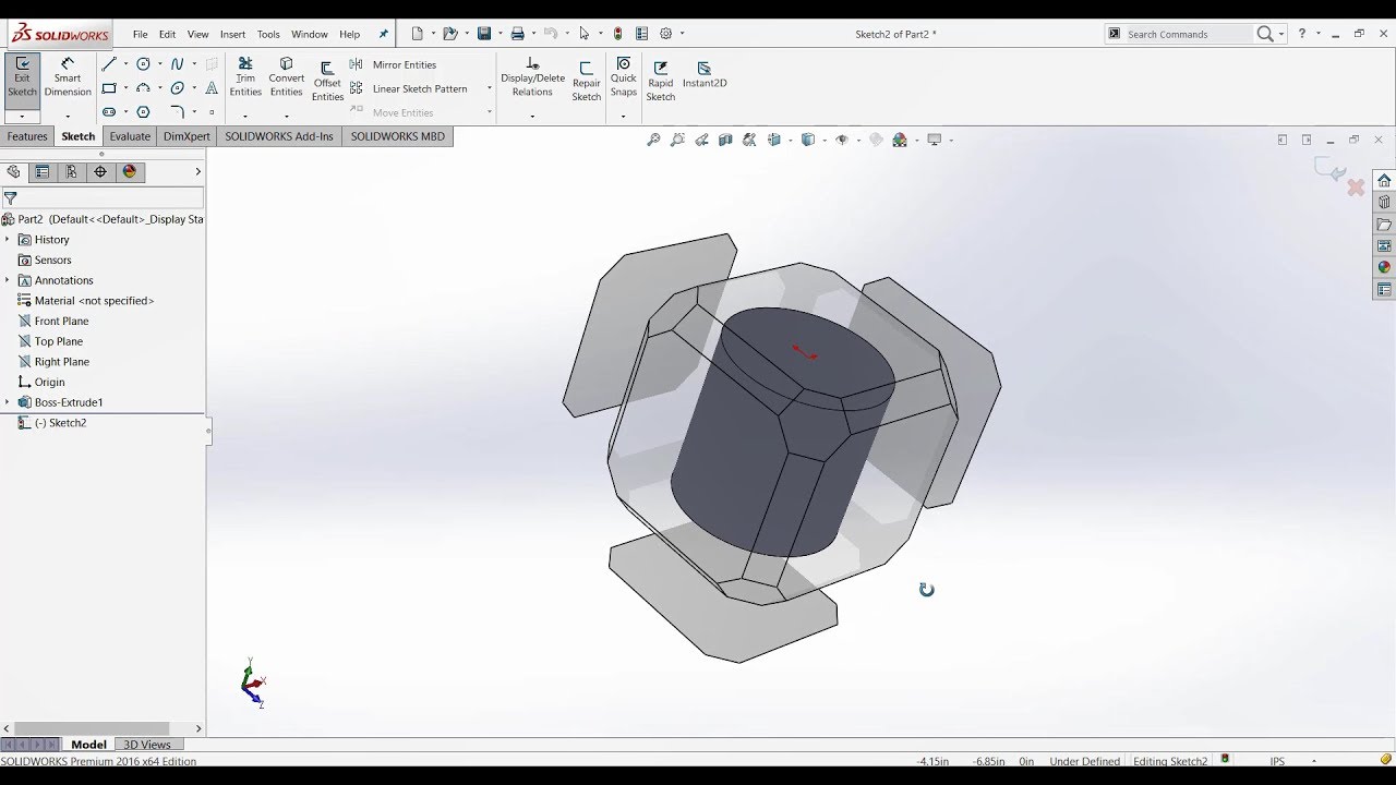 SolidWorks Chapter 1: Basic Part Modeling I