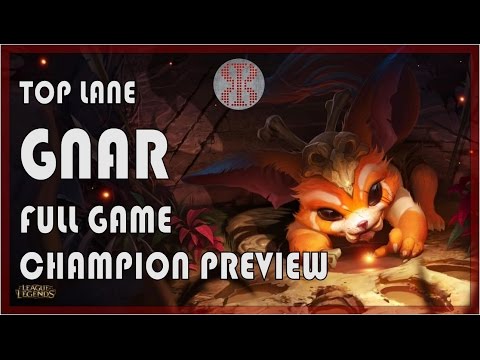 LoLPoV - Top Lane Gnar FULL GAME Champion Preview - League of Legends