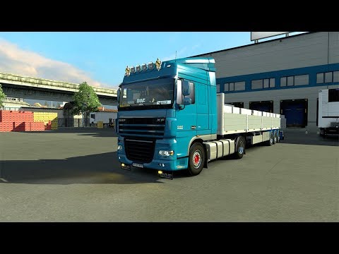 [ETS2] Euro Truck Simulator 2 1.35 -NaturaLux -  Daf XF 105  - Trailer Ekeri Flatbed- Promods 2.41