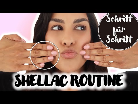 SHELLAC zuhause SELBER MACHEN! Einfache Schritt für Schritt Anleitung💅🏽 | Angela Mel