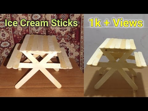 Ice Cream Sticks Easy bench || Sharjeel Vlogz