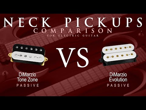 DiMarzio TONE ZONE vs EVOLUTION - Passive Neck Guitar Pickup Comparison Tone Demo