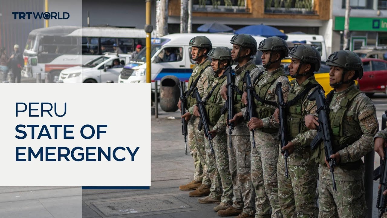 Peruvian soldiers deployed in Lima as state of emergency begins