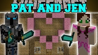 Minecraft: PAT AND JEN MOD (JEN'S HOUSE, FANSION, & SKY CASTLE!) Mod Showcase