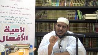 شرح طرة الحسن الشنقيطي على لامية الأفعال - 04 - الشيخ محمد محمود الشنقيطي image
