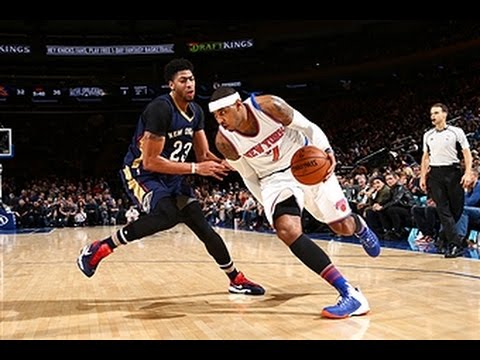Anthony Davis and Carmelo Anthony Square Off at MSG