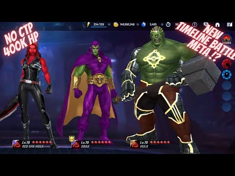 FEARITSELF HULK SMASH PVP TIMELINE BATTLE 400K HP WITHOUT CTP  - NEW META ? | Marvel Future Fight