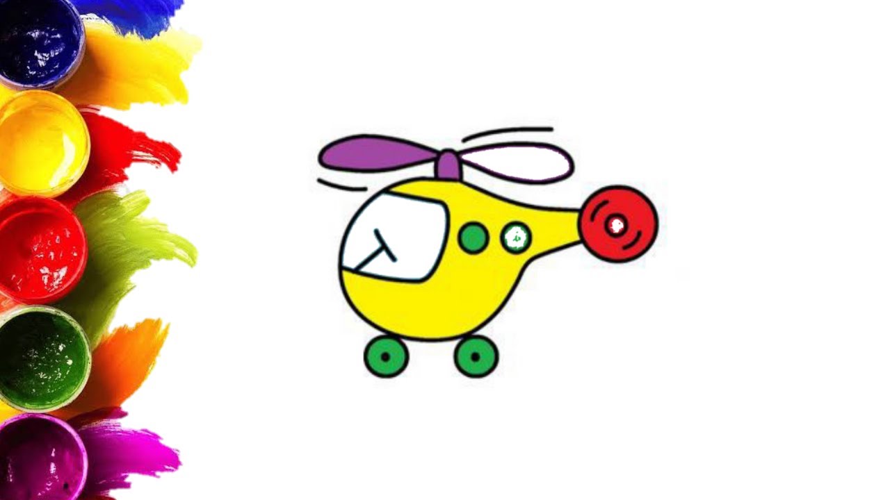 Como colorir um Helicóptero