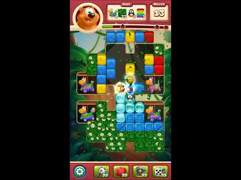 Toon Blast Level 6221 - NO BOOSTERS 🐻🐺🐱 | SKILLGAMING ✔️