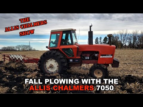 Allis Chalmers Show:  Plowing Corn Stubble With The 1973 Allis Chalmers 7050