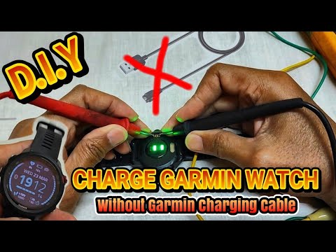 Garmin Smart Watch Charge Without Charging Cable | DIY