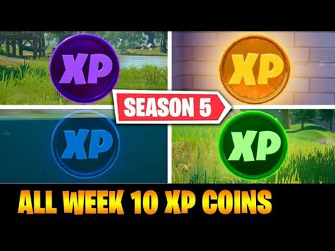 All XP Coins Locations Week 10 Fortnite