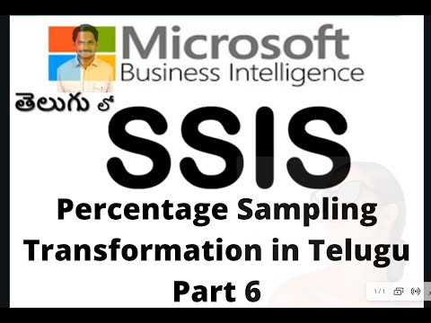 SSIS PART-6 Percentage Sampling Transformation ||MSBI Tutorial in Telugu