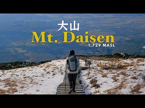 A Snowy Autumn Day Hike to Mt. Daisen | 大山