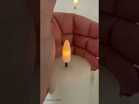 Vela Led Blanca, 17.5*5cm