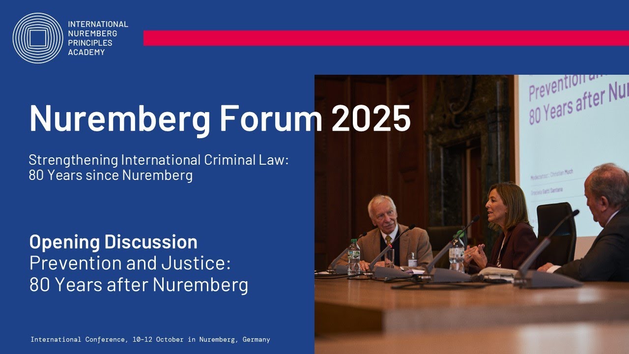 Nuremberg Forum 2025 – Opening Discussion