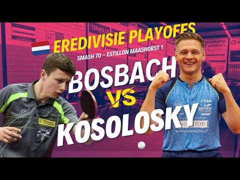 Tischtennis-Krimi in den Niederländischen Playoffs: Lukas Bosbach vs. Olav Kosolosky 🔥