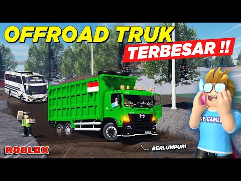 OFFROAD TRUK MISTERIUS TERBESAR BARENG BUS TELOLET !! ROLEPLAY BUS INDONESIA - Roblox Indonesia