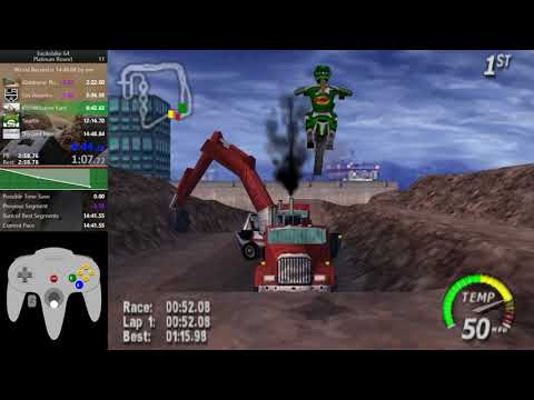 Excitebike 64 Platinum Former World Record in 14:21.83