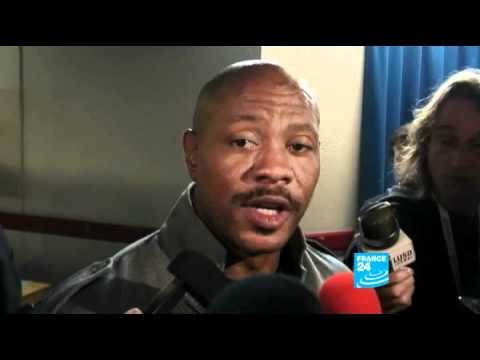 Maurice Green, après le championnat d'Europe d'athlétisme